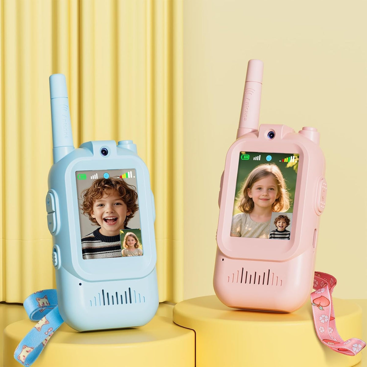 Walkie-Talkie for Kids wit Video: Rechargeable Toddler Toys with HD Camera