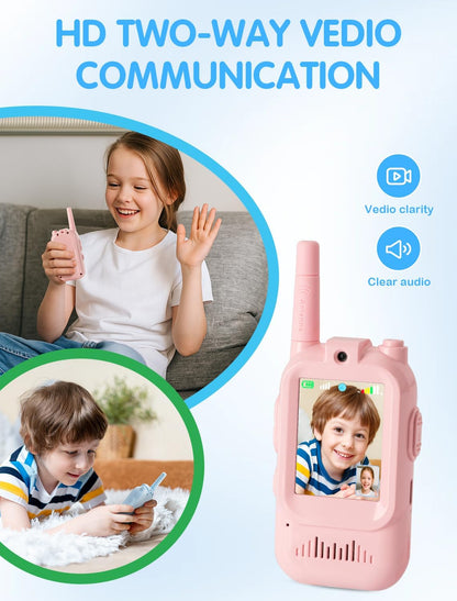 Walkie-Talkie for Kids wit Video: Rechargeable Toddler Toys with HD Camera