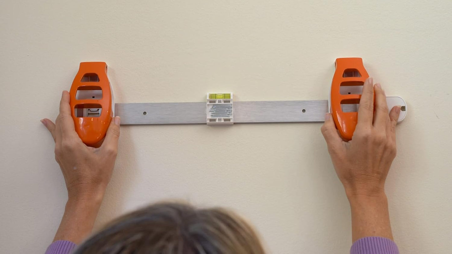 Hang Hero - All in One Picture Hanging System! Measures Frame, Levels and Inserts Nails at The Perfect Depth and Angle.