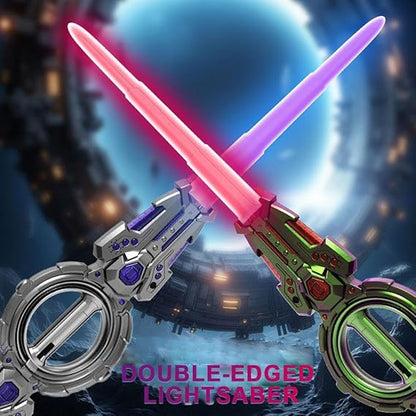 Double-headed Sword telescopic double-edged cool lightsaber